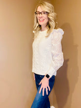 Load image into Gallery viewer, Eyelet Sleeve Sweater