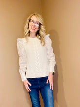 Load image into Gallery viewer, Eyelet Sleeve Sweater