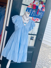 Load image into Gallery viewer, FLUTTER SLEEVE MIDI DRESS