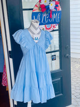 Load image into Gallery viewer, FLUTTER SLEEVE MIDI DRESS