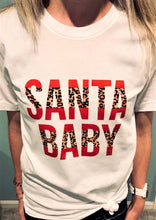 Load image into Gallery viewer, Santa Baby Graphic T-Shirt Close Up
