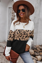 Load image into Gallery viewer, Leopard Round Neck Print Sweater
