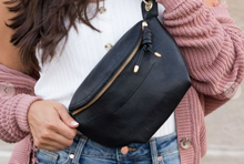 Load image into Gallery viewer, VEGAN LEATHER SLING BAG