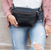Load image into Gallery viewer, VEGAN LEATHER SLING BAG