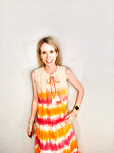 Load image into Gallery viewer, TIE DYE TIERED MIDI DRESS