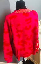 Load image into Gallery viewer, LEOPARD PRINT BLOCKED SWEATER CARDIGAN