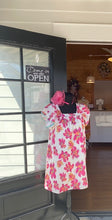Load image into Gallery viewer, FLORAL FLUTTER SLEEVE DRESS