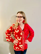 Load image into Gallery viewer, LEOPARD PRINT BLOCKED SWEATER CARDIGAN