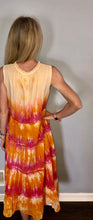 Load image into Gallery viewer, TIE DYE TIERED MIDI DRESS