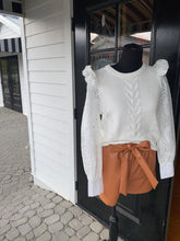 Load image into Gallery viewer, Eyelet Sleeve Sweater
