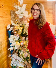 Load image into Gallery viewer, Red Pom Sweater
