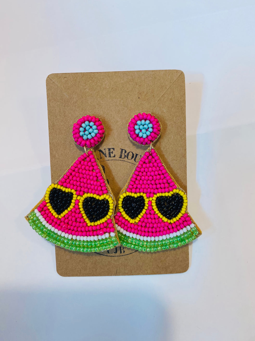 PINK WATERMELON EARRINGS