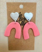 Load image into Gallery viewer, LOVE ME TENDER HEART ARCH EARRINGS
