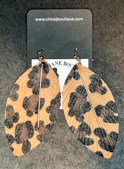 Leopard Heather Earrings