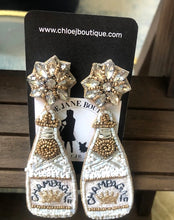 Load image into Gallery viewer, CHAMPAGNE BOTTLE EARRINGS
