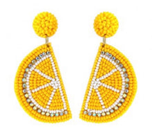 Load image into Gallery viewer, Lemon Slice Earrings
