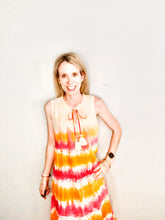 Load image into Gallery viewer, TIE DYE TIERED MIDI DRESS
