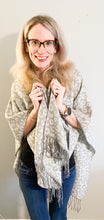 Load image into Gallery viewer, Grey Leopard Kennedy Shawl
