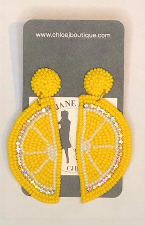 Lemon Slice Earrings