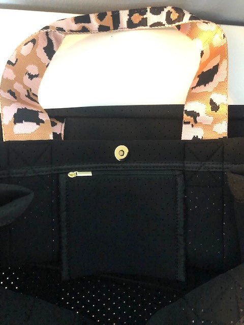 Leopard Neoprene Bag – Kenlee Morgan Boutique